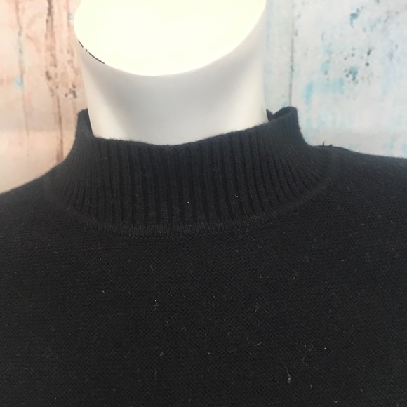 MDRN MODERN CITIZEN Black Stripe Mock Neck Sweater - Picture 6 of 9